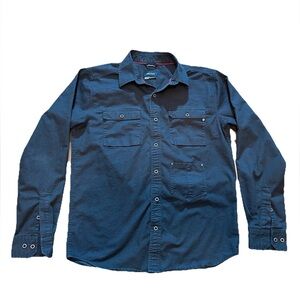 Marmot Men's Long Sleeve Black Button-Up Shirt, Size Medium, Hunting, Fishing